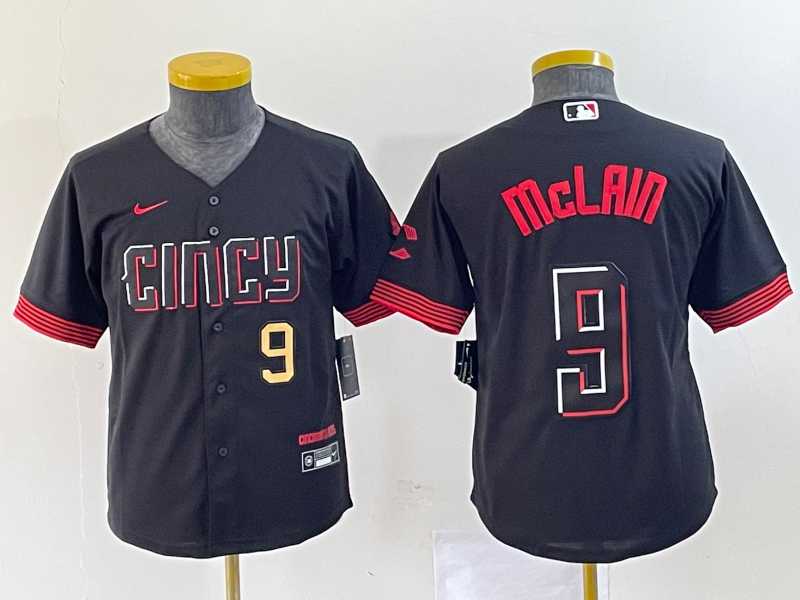 Youth Cincinnati Reds #9 Matt McLain Number Black 2023 City Connect Cool Base Stitched Jersey1,We sell and wholesale Youth Cincinnati Reds #9 Matt McLain Number Black 2023 City Connect Cool Base Stitched Jersey1 on line form chian!
